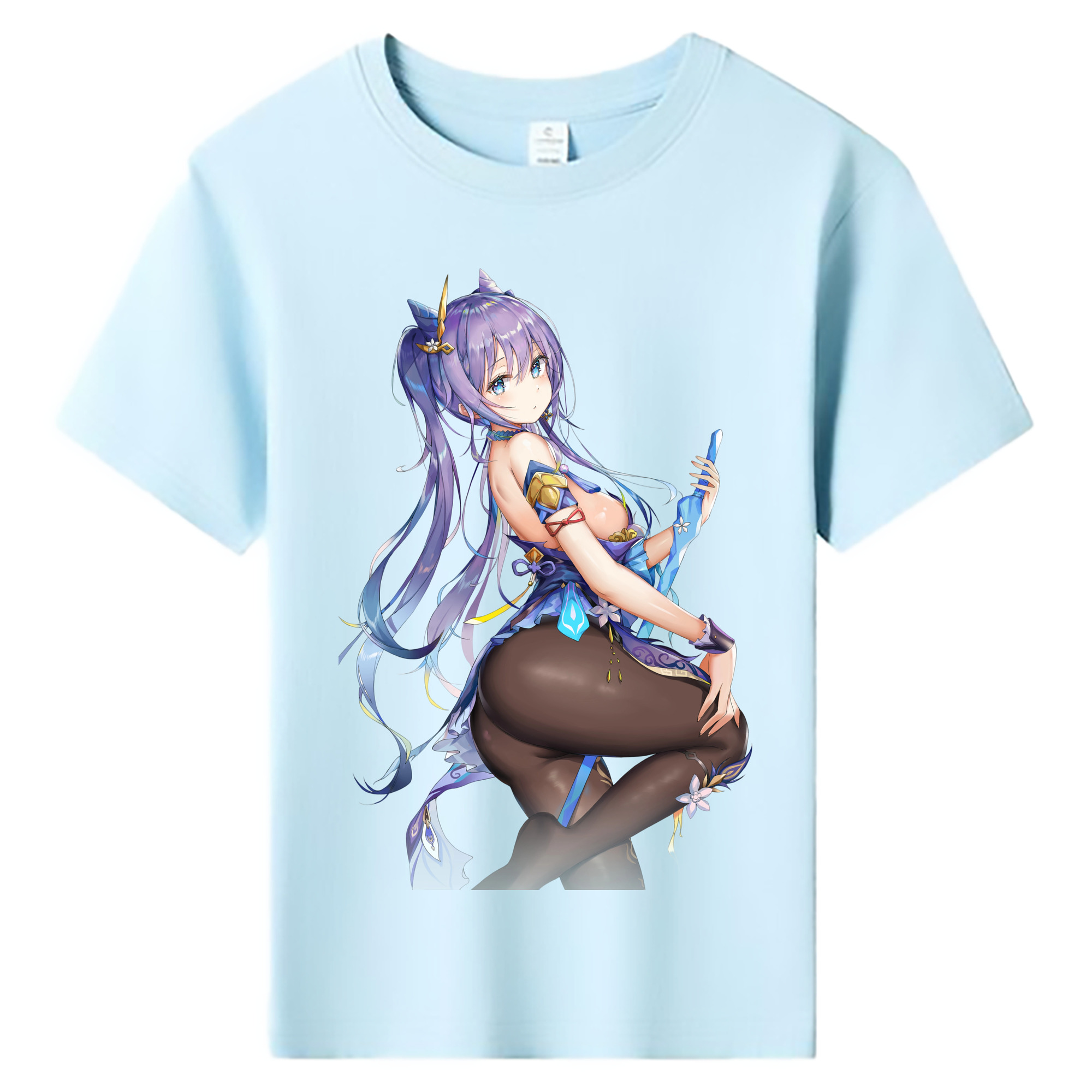 げんし神 刻晴 こくせい genshin Kokusei 綿100％キッズTシャツ（フロントプリント）